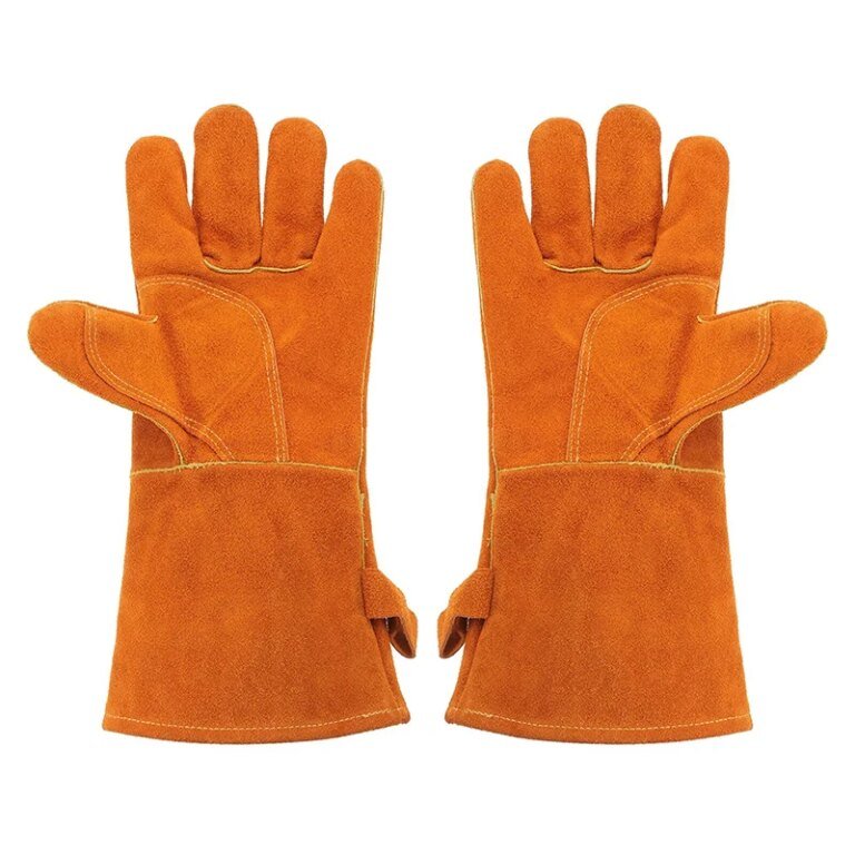 Best 2025 Cowhide Leather Gloves for Heat Resistant Welding Heat Proof Heating & Safety Protection for Sports & Fishing Pakistan