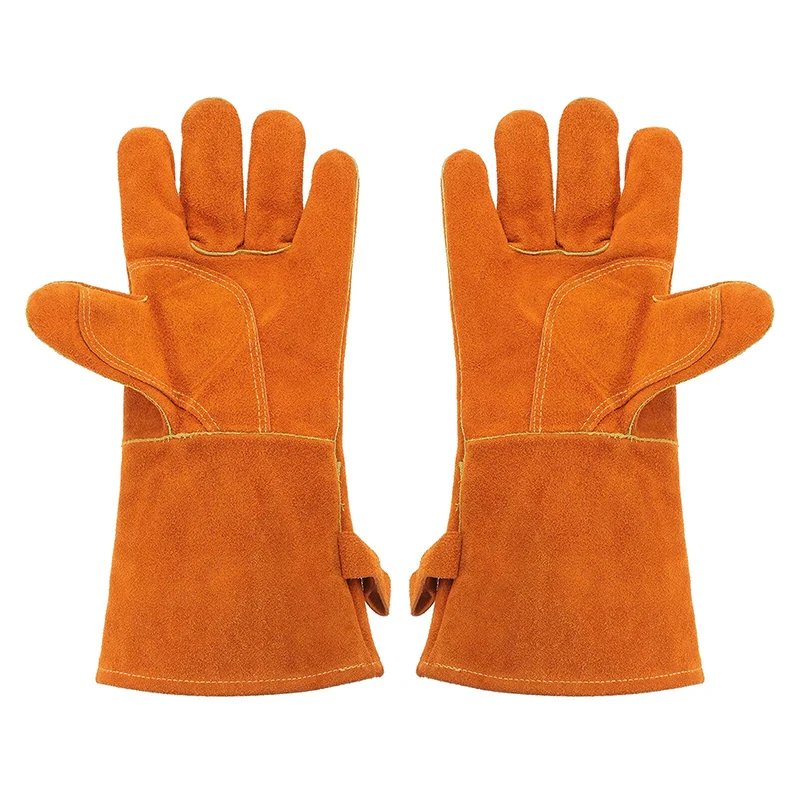 Best 2025 Cowhide Leather Gloves for Heat Resistant Welding Heat Proof Heating & Safety Protection for Sports & Fishing Pakistan