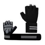 Customized Logo Gym Fitness Gloves New Genuine Leather Weightlifting Sport Training for Men and Women for Fishing and Cycling