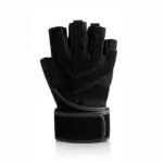 Customized Logo Gym Fitness Gloves New Genuine Leather Weightlifting Sport Training for Men and Women for Fishing and Cycling
