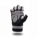 Customized Logo High Quality Gym Workout Fitness Powerlifting Men and Women Sport Weightlifting Leather Gloves From Pakistan