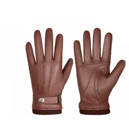 Factory Wholesale New Design Goat Skin Driving Gloves Custom Logo Leather Gloves for Car Driving Weight Lifting Skiing