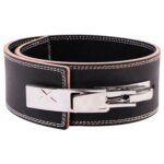 Gym Leather Weightlifting Belt for Back Support, Powerlifting, Adjustable Fit Weightliting Leather Power Belt