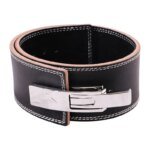 Gym Leather Weightlifting Belt for Back Support, Powerlifting, Adjustable Fit Weightliting Leather Power Belt
