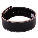 Gym Leather Weightlifting Belt for Back Support, Powerlifting, Adjustable Fit Weightliting Leather Power Belt