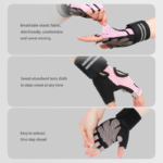 High Quality Exercise Half Finger Sport Workout Gloves Weight Lifting Gloves Gym Gloves for Cross Training