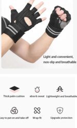 High Quality Exercise Half Finger Sport Workout Gloves Weight Lifting Gloves Gym Gloves for Cross Training