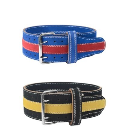 Hot Selling Gym Weight Lifting Belt Cowhide Leather Workout Sweat Band Fitness Powerlifting Lever Belts With Buckle