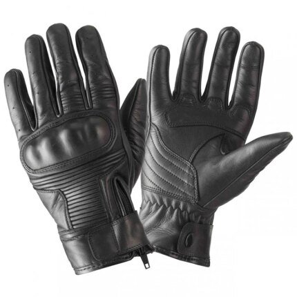 Pro-Biker Full Finger Racing Leather Gloves for Motorbike Motocross Breathable for Sports Cycling Fishing Made in Pakistan