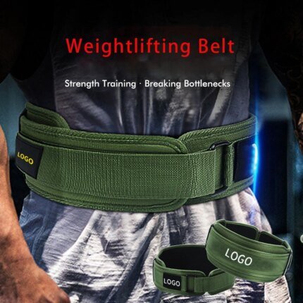 promotion2024 Custom Logo Comfortable Neoprene Gym Equipment Weighted Chain Waist Support Weightlifting Pull-up Dipping Belt