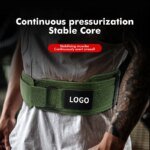 promotion2024 Custom Logo Comfortable Neoprene Gym Equipment Weighted Chain Waist Support Weightlifting Pull-up Dipping Belt