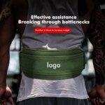 promotion2024 Custom Logo Comfortable Neoprene Gym Equipment Weighted Chain Waist Support Weightlifting Pull-up Dipping Belt