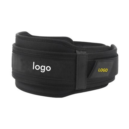 promotion2024 Custom Logo Comfortable Neoprene Gym Equipment Weighted Chain Waist Support Weightlifting Pull-up Dipping Belt