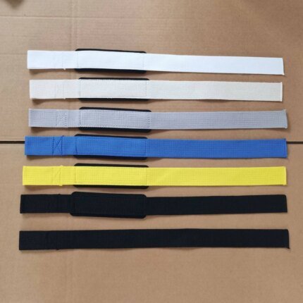 Unisex Cotton Weight Lifting Straps Advanced Gel Grips Dumbbell Bar Wraps Padded Wrist Support Heavy Duty Fitness Gym