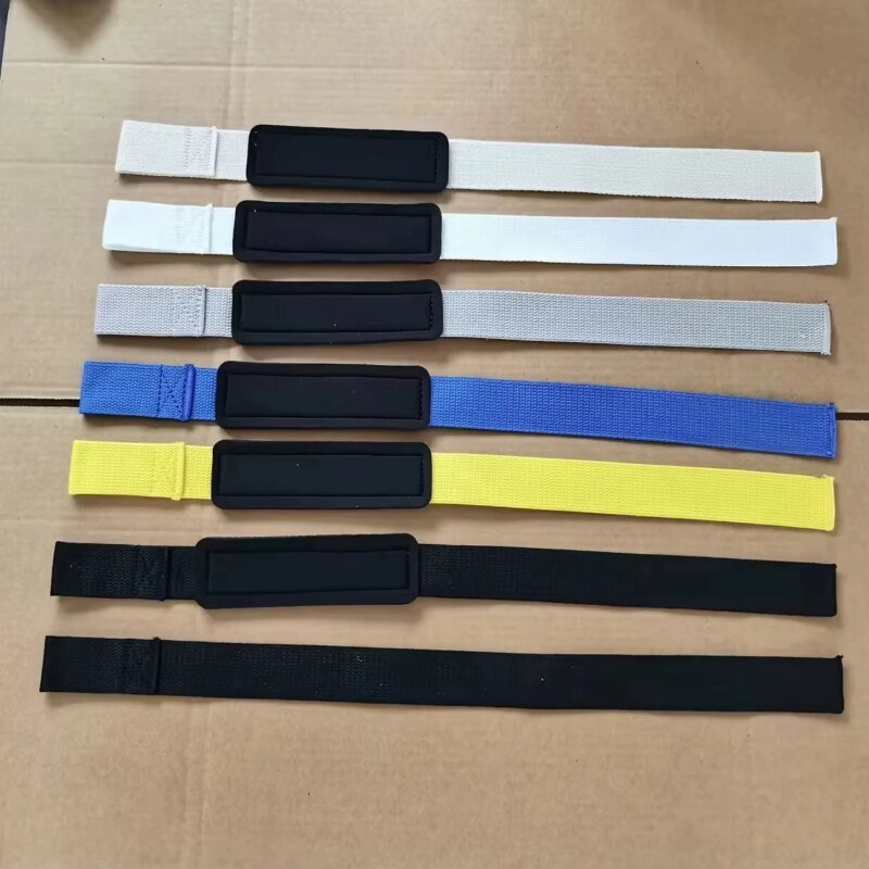 Unisex Cotton Weight Lifting Straps Advanced Gel Grips Dumbbell Bar Wraps Padded Wrist Support Heavy Duty Fitness Gym