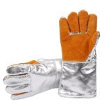Wholesale Cowhide Welding Leather Gloves Wear-Resistant and Heat-Insulating for Fishing and Sports-Made in Pakistan