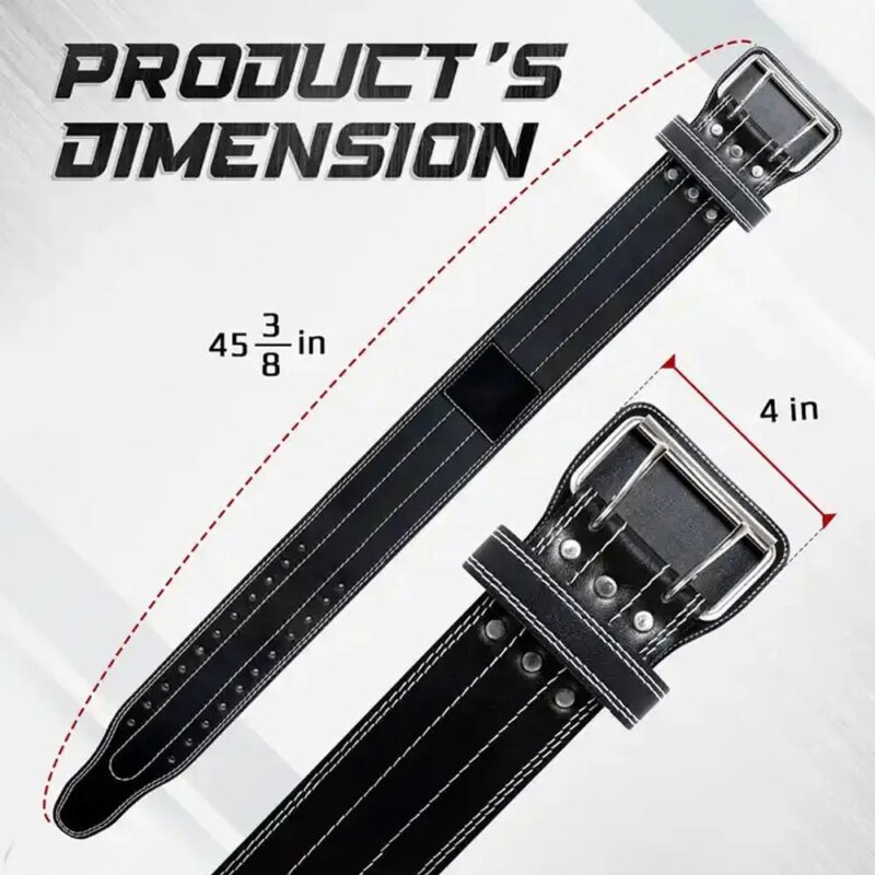 Wholesale Unisex Custom Made High Quality Powerlifting Belt High Quality Leather Fitness Gear with Buckle for Gym Use