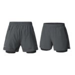 2 in 1 Gym Shorts With Pockets Men Training Designer Polyester Athletic Shorts Fitness Running Workout Sports Shorts for Men