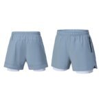 2 in 1 Gym Shorts With Pockets Men Training Designer Polyester Athletic Shorts Fitness Running Workout Sports Shorts for Men