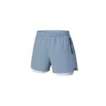 2 in 1 Gym Shorts With Pockets Men Training Designer Polyester Athletic Shorts Fitness Running Workout Sports Shorts for Men