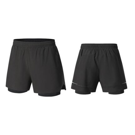 2 in 1 Gym Shorts With Pockets Men Training Designer Polyester Athletic Shorts Fitness Running Workout Sports Shorts for Men