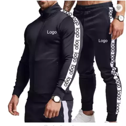 Men Wholesale Track Suit with Custom Logo Men Polyester Track Suit