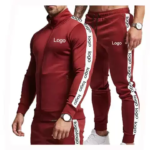 Men Wholesale Track Suit with Custom Logo Men Polyester Track Suit