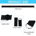 12 Pcs Yoga Strap 6Ft Exercise Stretch Bands for Flexibility with Adjustable Metal D Ring Buckle Loop Stretch Strap Non Elastic Yoga Belt Yoga Exercise Adjustable Straps for...