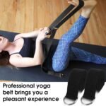 12 Pcs Yoga Strap 6Ft Exercise Stretch Bands for Flexibility with Adjustable Metal D Ring Buckle Loop Stretch Strap Non Elastic Yoga Belt Yoga Exercise Adjustable Straps for...