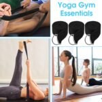 12 Pcs Yoga Strap 6Ft Exercise Stretch Bands for Flexibility with Adjustable Metal D Ring Buckle Loop Stretch Strap Non Elastic Yoga Belt Yoga Exercise Adjustable Straps for...