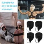 12 Pcs Yoga Strap 6Ft Exercise Stretch Bands for Flexibility with Adjustable Metal D Ring Buckle Loop Stretch Strap Non Elastic Yoga Belt Yoga Exercise Adjustable Straps for...