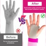 2 Pairs Gymnastics Hand Grips, Gymnastics Equipment for Kids