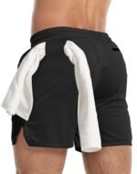 Aolesy Men's Gym Workout Shorts 5"/7"/10" Lightweight Bodybuilding Athletic Shorts Running Training with Zip Pockets