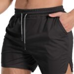 Aolesy Men's Gym Workout Shorts 5"/7"/10" Lightweight Bodybuilding Athletic Shorts Running Training with Zip Pockets