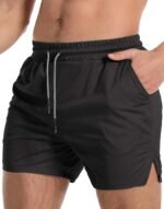 Aolesy Men's Gym Workout Shorts 5"/7"/10" Lightweight Bodybuilding Athletic Shorts Running Training with Zip Pockets