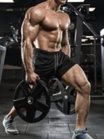 Aolesy Men's Gym Workout Shorts 5"/7"/10" Lightweight Bodybuilding Athletic Shorts Running Training with Zip Pockets