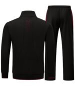 BGOWATU Men's Fleece Lined Tracksuits Set Running Jacket Sweatsuit Sport Pant Jogging Outfits with Zipper Pockets