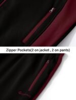 BGOWATU Men's Fleece Lined Tracksuits Set Running Jacket Sweatsuit Sport Pant Jogging Outfits with Zipper Pockets