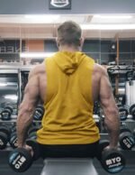 COOFANDY Men's 2 Pack Workout Hooded Tank Tops Bodybuilding Muscle Cut Off T Shirt Sleeveless Gym Hoodies