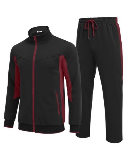 COOFANDY Men's Tracksuits 2 Piece Athletic Track Suit Warm Jogging Running Sweatsuits Casual Full Zip Sports Set