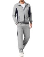 COOFANDY Men's Tracksuits 2 Piece Athletic Track Suit Warm Jogging Running Sweatsuits Casual Full Zip Sports Set