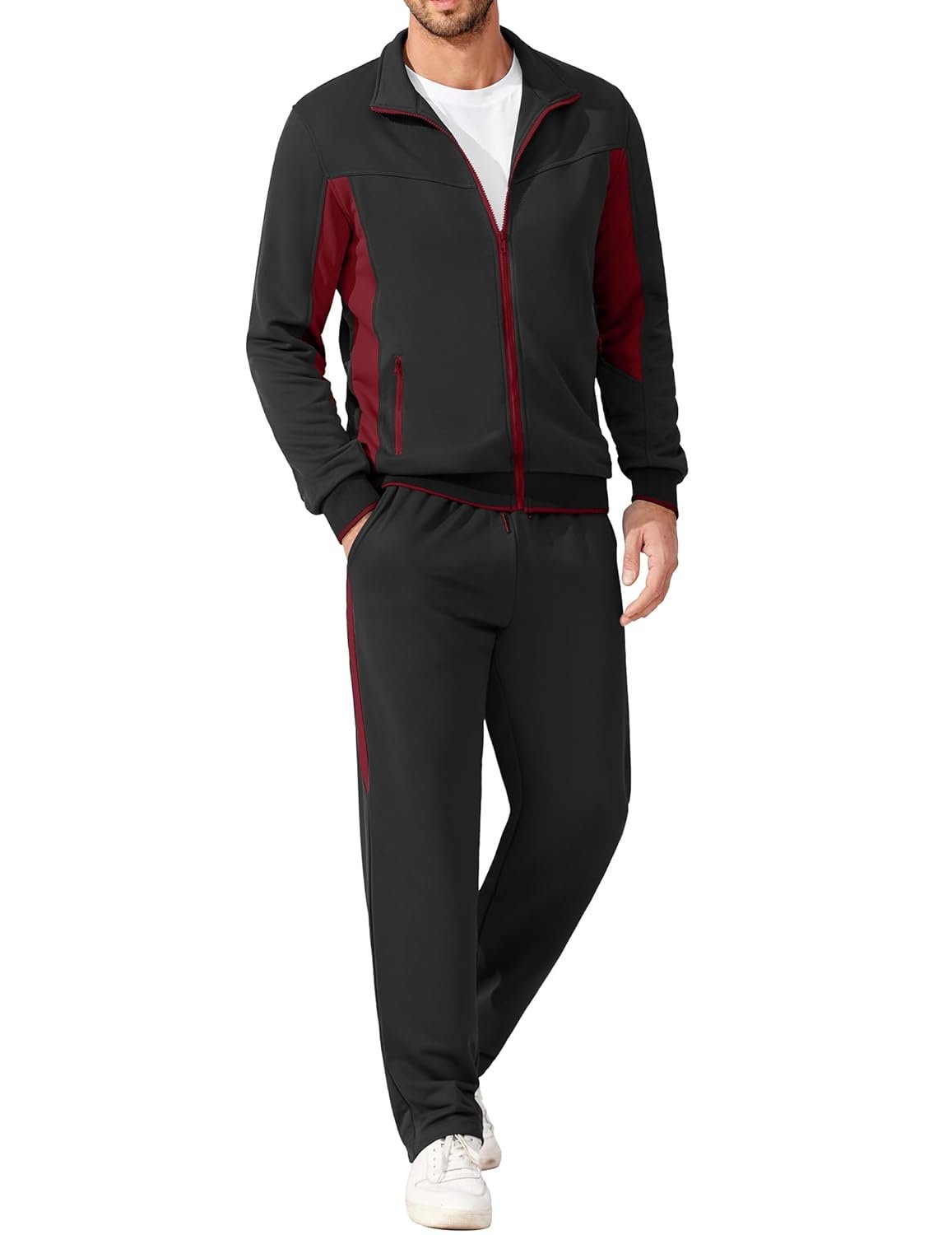 COOFANDY Men's Tracksuits 2 Piece Athletic Track Suit Warm Jogging Running Sweatsuits Casual Full Zip Sports Set COOFANDY Men's Tracksuits 2 Piece Athletic Track Suit Warm Jogging Running Sweatsuits Casual Full Zip Sports Set