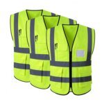 Customized Hot Sale Security Multiple Sizes Oem Workwear Crew Construction Hi Vis Clothing Reflective Safety Vest