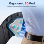 FEATOL Back Brace for Men Lower Back, Lumbar Support Belt- Back Pain, Adjustable Support Straps with Removable Lumbar Pad for Heavy Lifting Work, Plus Size(Black, L/XL