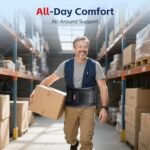 FEATOL Back Brace for Men Lower Back, Lumbar Support Belt- Back Pain, Adjustable Support Straps with Removable Lumbar Pad for Heavy Lifting Work, Plus Size(Black, L/XL