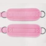 Fitness Ankle Straps for Cable Machines, 2 Pack Comfortable Adjustable Padded Ankle Wrist Cuffs, Kickback Glute Workouts for Men Women, D-Ring Leg Straps with Neoprene Padding