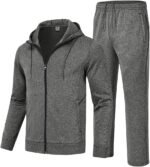 Gopune Men's Tracksuit 2 Pieces Set Hoodie Sweatsuits Full Zip Athletic Jogging Suits Long Sleeve Casual Sports Outfits