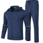 Gopune Men's Tracksuit 2 Pieces Set Hoodie Sweatsuits Full Zip Athletic Jogging Suits Long Sleeve Casual Sports Outfits
