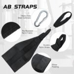 Hanging Ab Straps for Pull Up Bar: Gym Ab Sling Straps for Arm Pull up Workout Support for Training Knee and Leg Raises