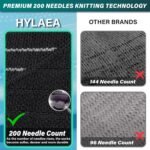 Hylaea Compression Running Socks for men, Coolmax Anti-Blister Cushion Crew Socks for Athletic, Moisture Wicking & Seamless